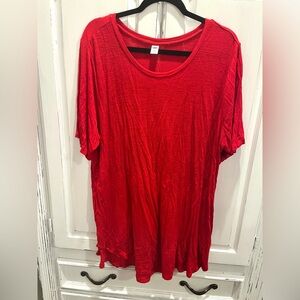 Old Navy Red Luxe Tunic